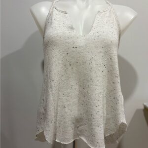 Urban Outfitters Speckled Cream Knit Tank Top